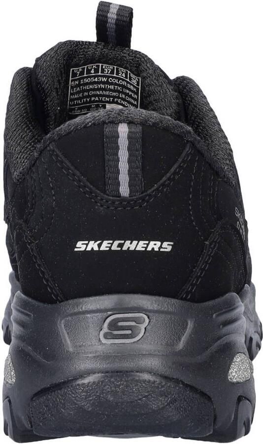 Skechers Hands Free Sip-Ins D'Lites chunky suède sneakers zwart - Foto 2