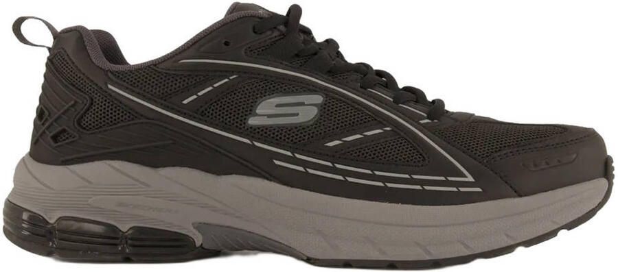 Skechers leren sneakers grijs