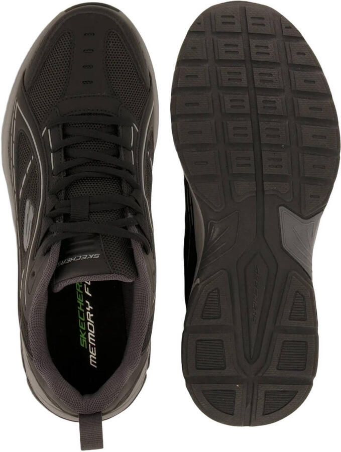 Skechers leren sneakers grijs - Foto 3