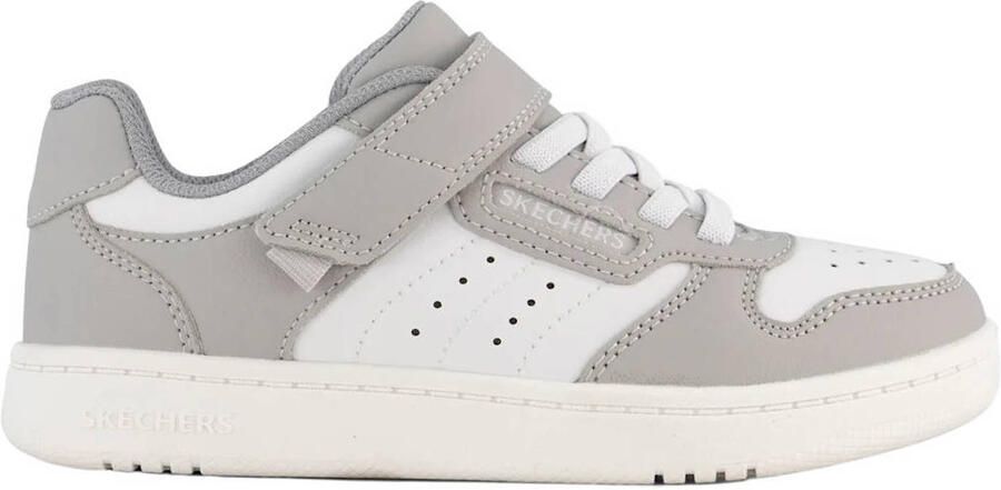Skechers leren sneakers grijs wit