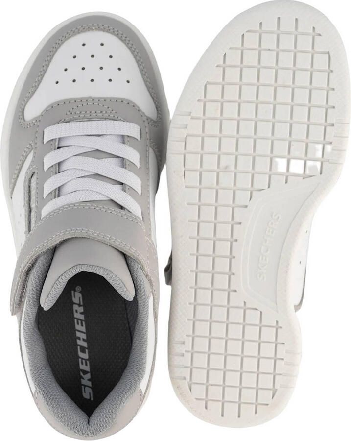 Skechers leren sneakers grijs wit - Foto 2
