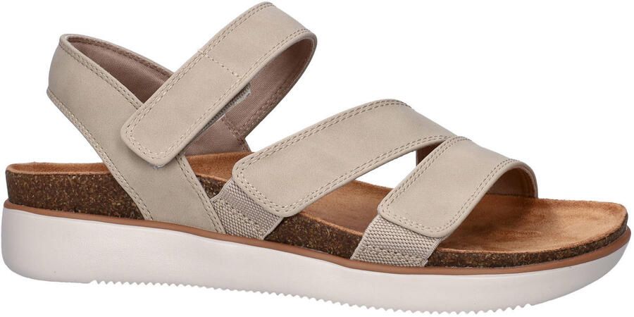 Skechers Lifted Comfort imitatieleren leren sandalen taupe - Foto 2