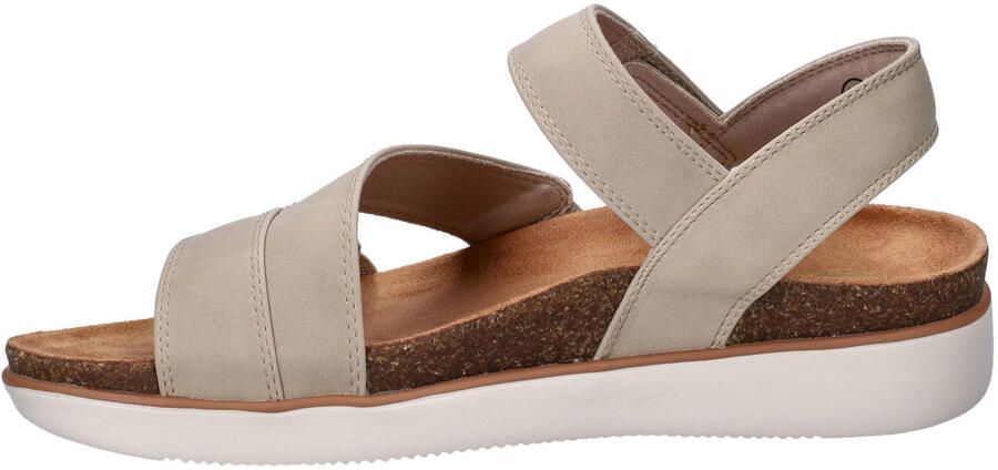 Skechers Lifted Comfort imitatieleren leren sandalen taupe - Foto 3