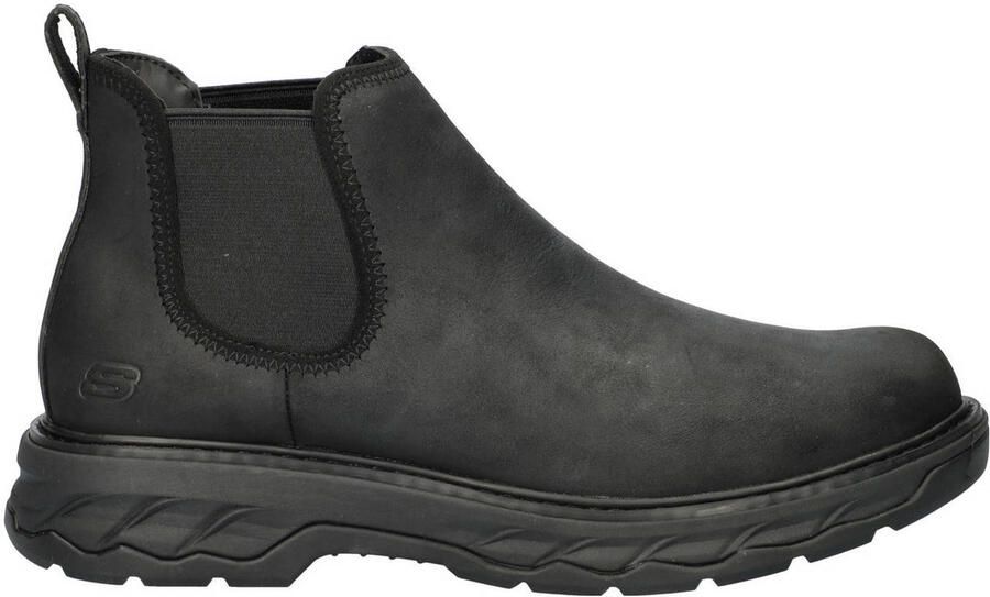 Skechers Lockett Heath nubuck chelsea boots zwart