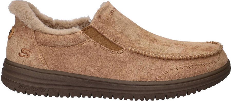 Skechers Slip-Ins Murette Scofield Heren Pantoffel 205606 TAN Lichtbruin