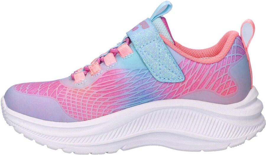 Skechers Rainbow Cruisers sneakers met lichtjes blauw roze - Foto 2