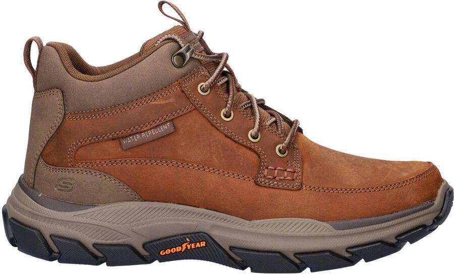 Skechers Respected nubuck wandelschoenen cognac