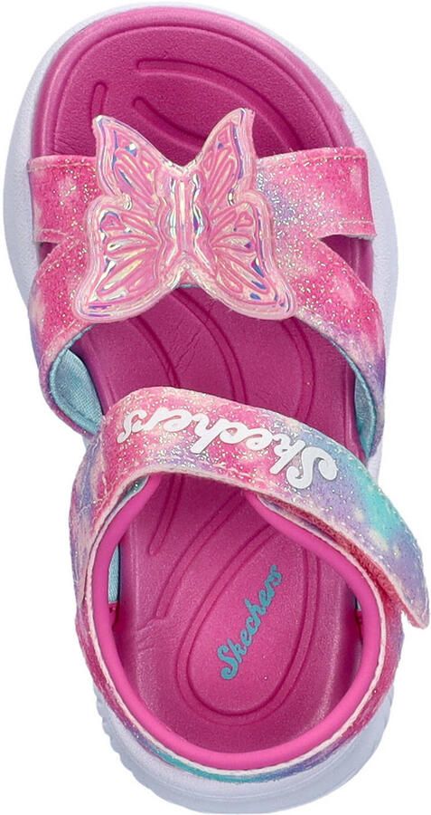 Skechers sandalen met lichtgevende vlinder roze - Foto 3