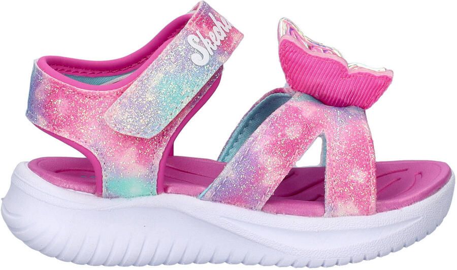 Skechers sandalen met lichtgevende vlinder roze