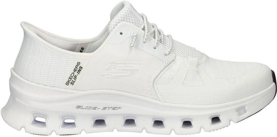 Skechers slip-on sneakers wit