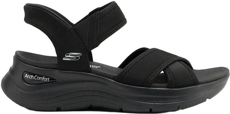 Skechers slippers zwart