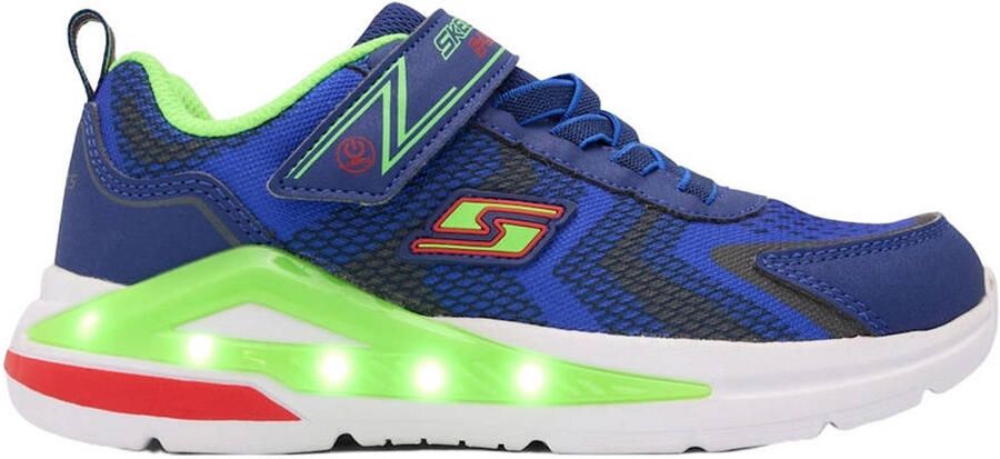 Skechers sneaker met lichtjes blauw groen