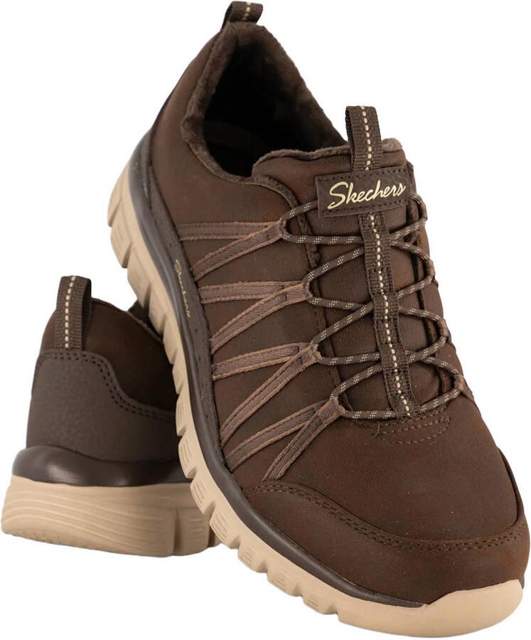Skechers damessneaker donkerbruin Graceful Cozy Hug 100889 CHOC - Foto 2