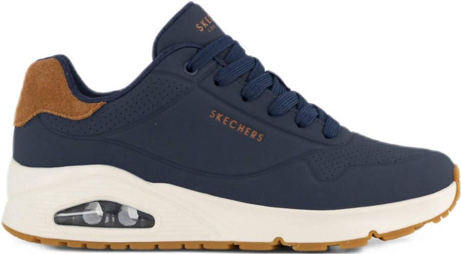 Skechers Sneakers UNO-SUITED ON AIR vrijetijdsschoen lage schoen veterschoen met modieuze sleehak