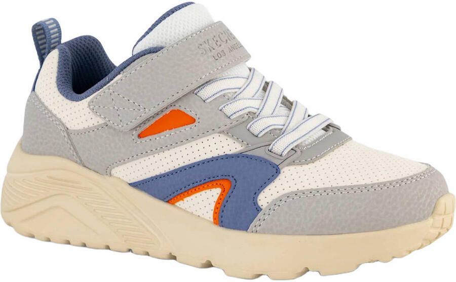 Skechers sneakers grijs blauw oranje - Foto 2
