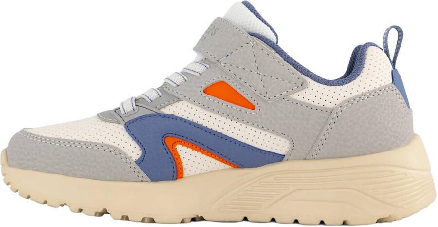 Skechers sneakers grijs blauw oranje - Foto 3