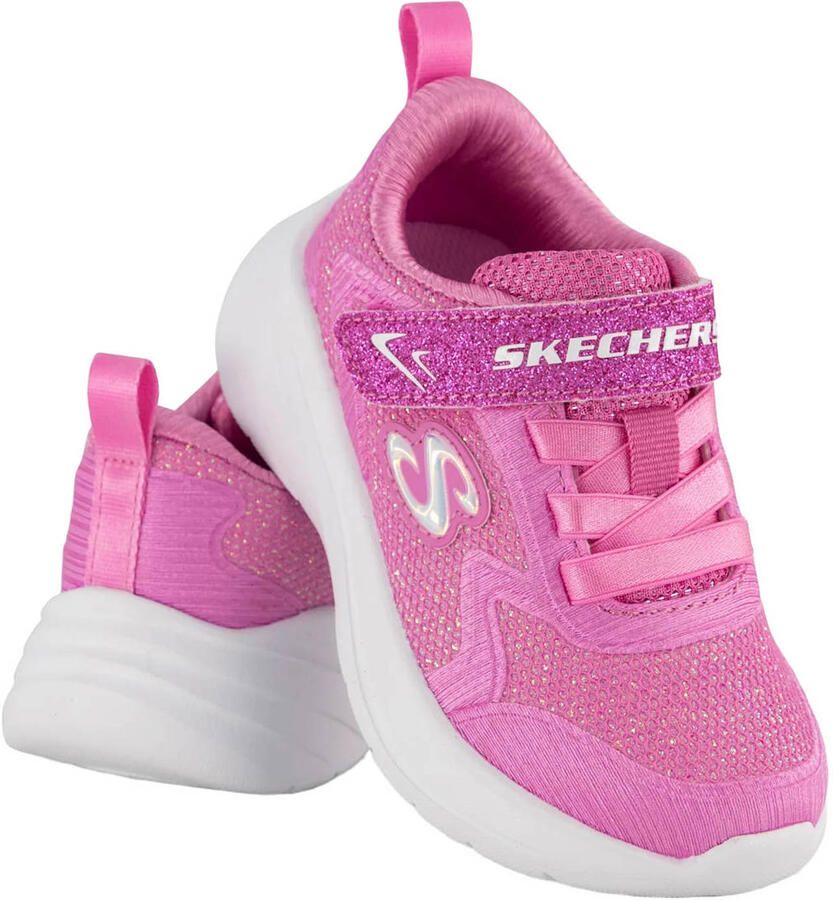 Skechers Wave 92 meisjes sneakers met glitters roze - Foto 2