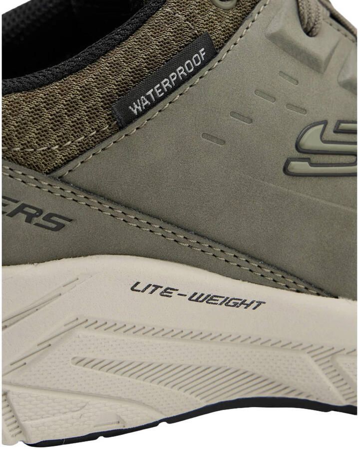 Skechers sneakers met logo kaki - Foto 2
