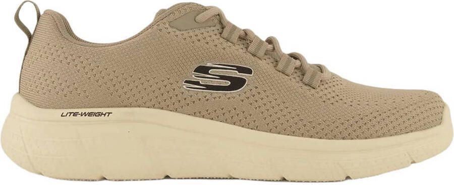 Skechers sneakers met logo taupe