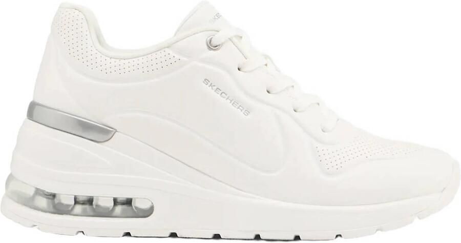 Skechers sneakers met sleehak wit