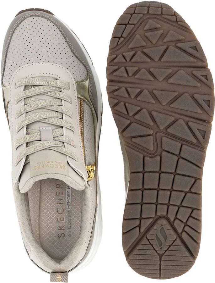 Skechers UNO- METALLIC SLIDERS Dames Sneakers Taupe - Foto 2
