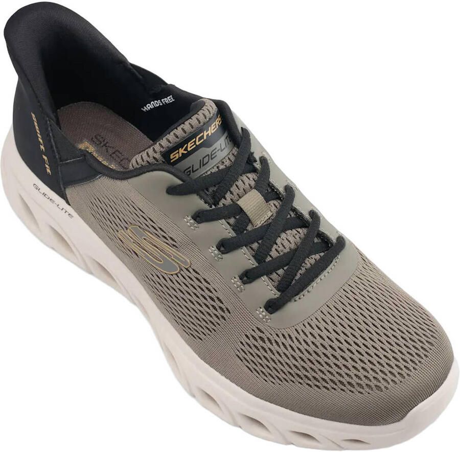 Skechers sneakers taupe zwart - Foto 2