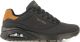 Skechers Sneakers UNO-SUITED ON AIR vrijetijdsschoen lage schoen veterschoen met modieuze sleehak - Zwart