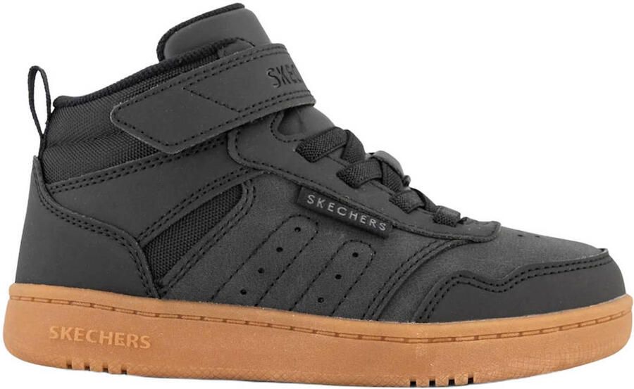 Skechers Quick Street City HI hoge jongens sneakers zwart Uitneembare zool