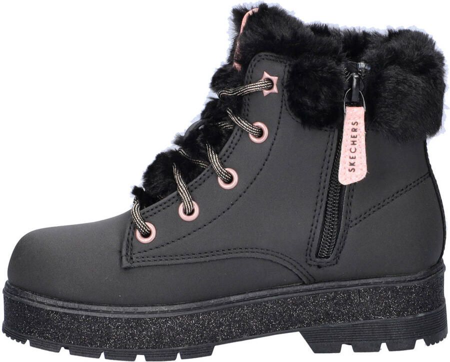 Skechers Street Glitz gevoerde veterboots zwart - Foto 2