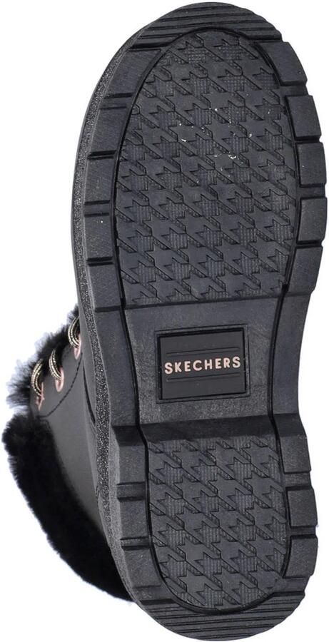 Skechers Street Glitz gevoerde veterboots zwart - Foto 3