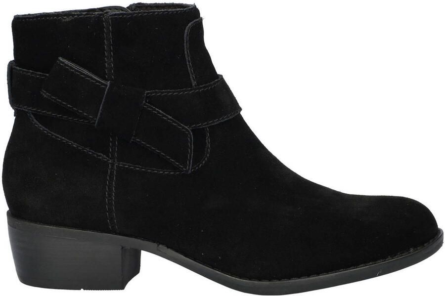 Skechers suède enkellaarzen zwart