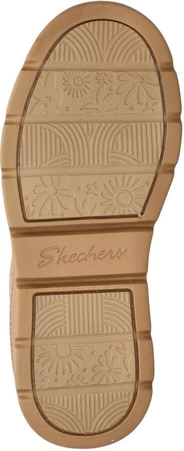 Skechers suède sneakers met profielzool cognac - Foto 2