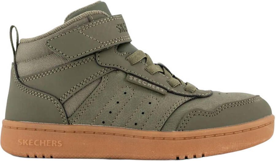 Skechers Quick Street City HI hoge jongens sneakers groen