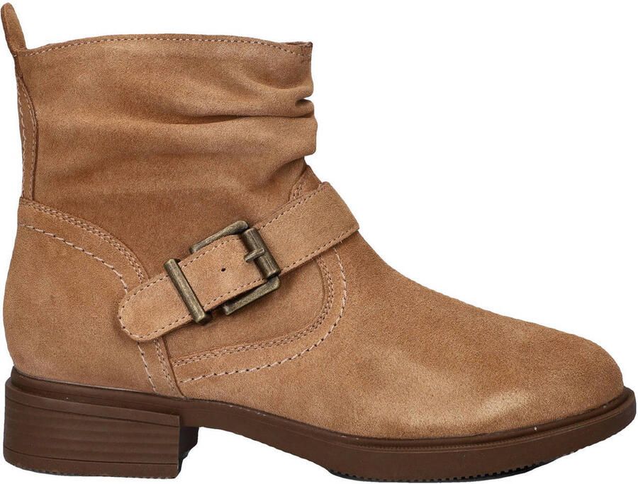 Skechers Tenley suède enkellaarzen cognac