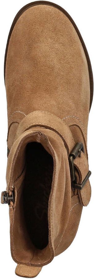 Skechers Tenley suède enkellaarzen cognac - Foto 3