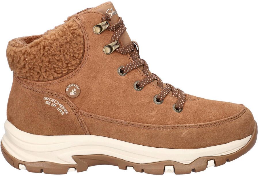 Skechers Trego suède veterboots cognac