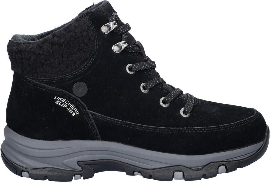 Skechers Trego suède veterboots zwart
