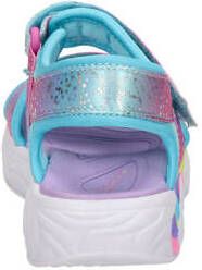 Skechers Unicorn Dreams sandalen blauw roze Meisjes Textiel Dierenprint 30 - Foto 1