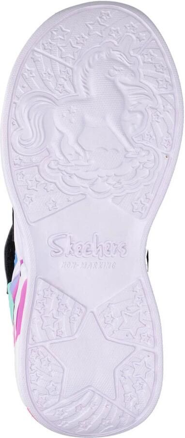 Skechers Unicorn Dreams sneakers met lichtjes blauw roze - Foto 3