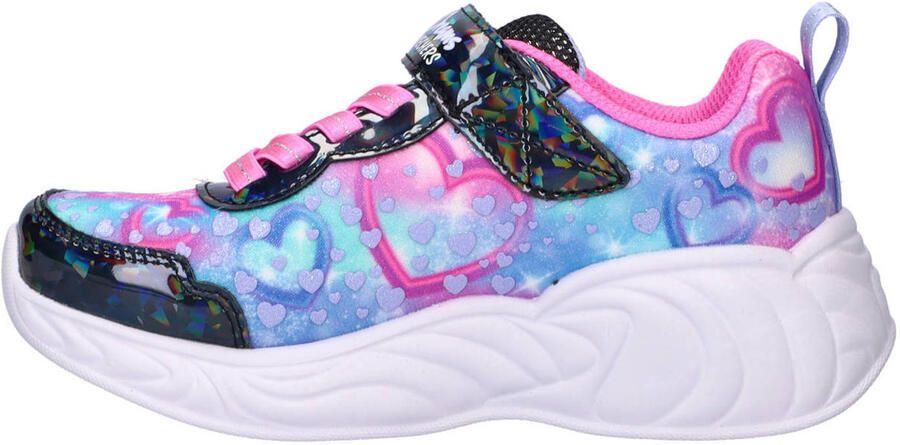 Skechers Unicorn Dreams sneakers met lichtjes blauw roze - Foto 2
