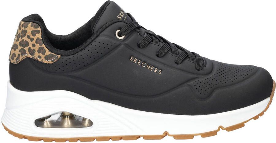 Skechers Uno Jungle Night sneakers zwart panter