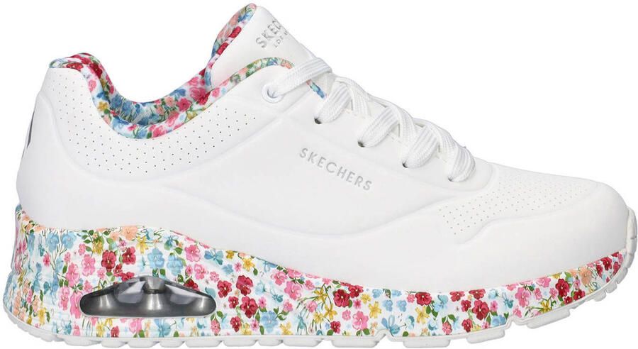 Skechers Sneakers UNO-MAJESTIC GARDEN wig sneaker plateausneaker met bedrukte zool