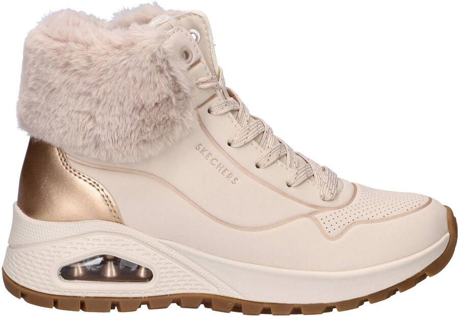 Skechers Uno Rugged gevoerde sneakers ecru