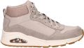 SKECHERS Sneakers hoog 'Schnürstiefel Damen 177181 TPE Echtleder in grau' grijs - Taupe