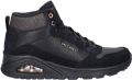 Skechers Sneakers met sleehak UNO-STACRE SHINE High top sneaker veterboots met luchtkamer zool - Zwart