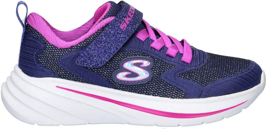 Skechers Wave 92 sneakers met glitters blauw roze