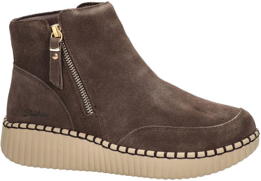 Skechers Wilshire BLVD suède enkelboots bruin