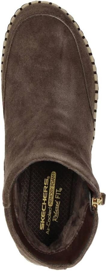 Skechers Wilshire Blvd Weekend Crush suède enkelboots bruin - Foto 3