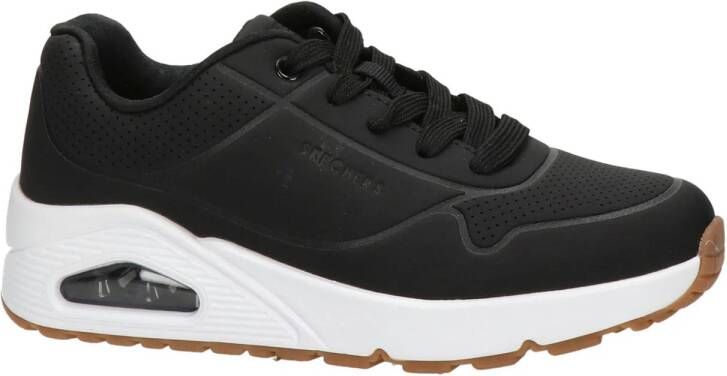 Skechers Sneakers met sleehak Uno Stand on Air Vrijetijdsschoen lage schoen veterschoen met fijne perforatie