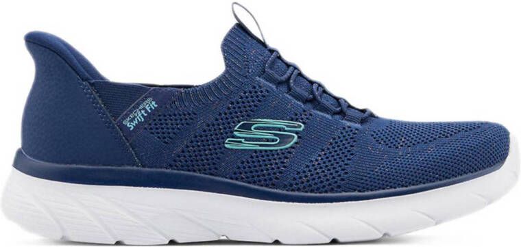 Skechers slip-on sneakers blauw